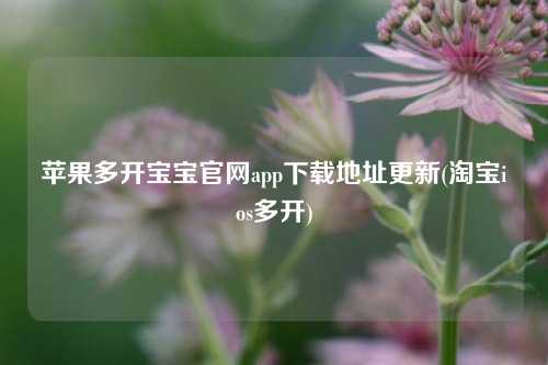 苹果开应用分身